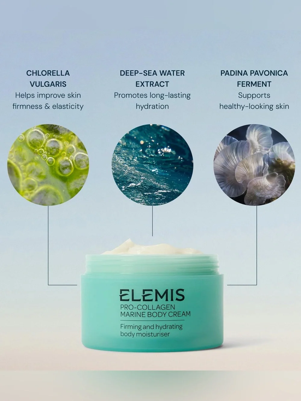ELEMIS Pro-Collagen Marine Body Cream 6.7 oz - Firming & Hydrating - NIB